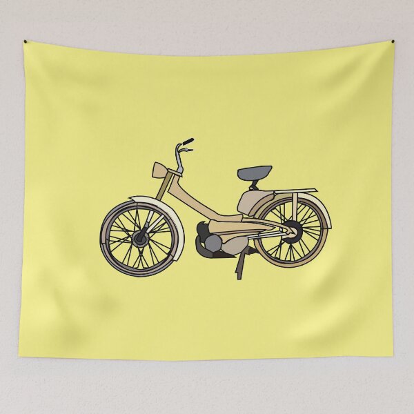 Item preview, Yellow Motor Bike Illustration designed and sold by Nisha Prabhu.