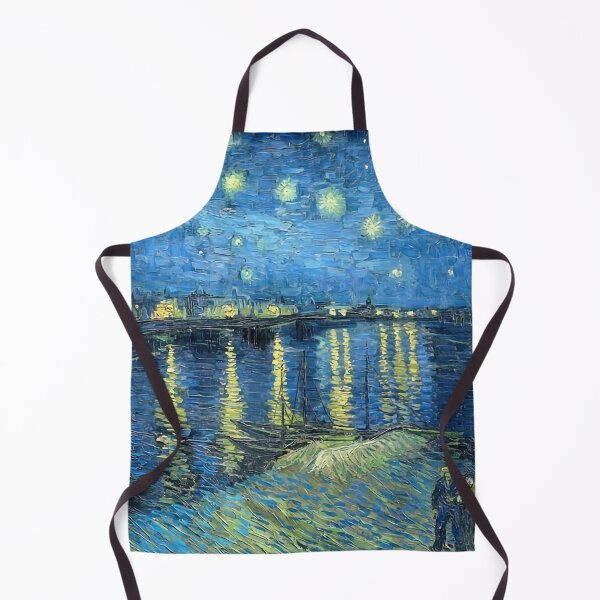 Item preview, Starry night over the Rhone river, landscape, painting designed and sold by clon-dot-net.