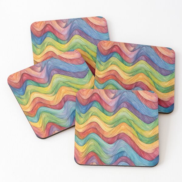 Item preview, Rainbow Wavy Stripes designed and sold by LittleGoblinPrs.