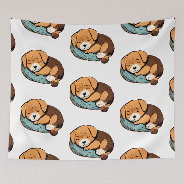 Item preview, CUTE DOG sleeping designed and sold by 123JUST4U.