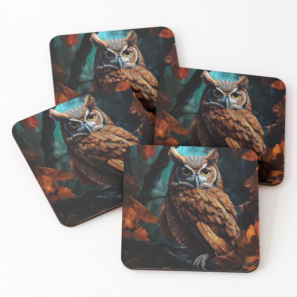 Item preview, Great Horned Owl In Autumn designed and sold by KeeganCreations.