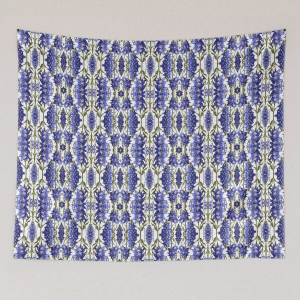 Item preview, Delphinium Flower Seamless Pattern designed and sold by Petalandfur.