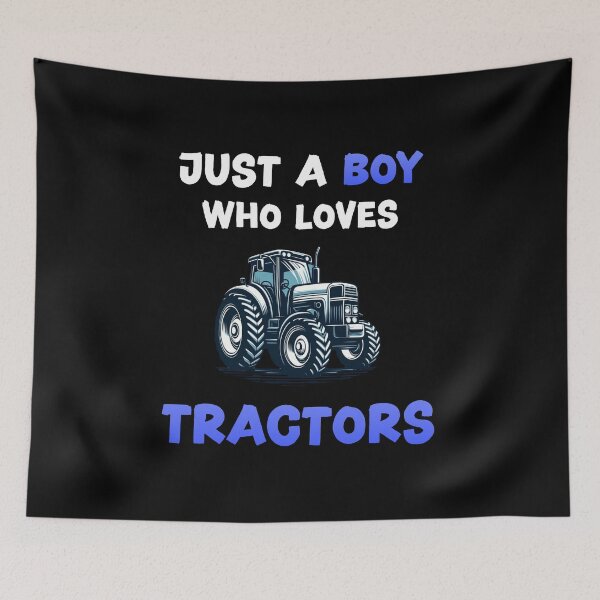 Item preview, Just a boy who loves tractors designed and sold by HeadTurningArt.
