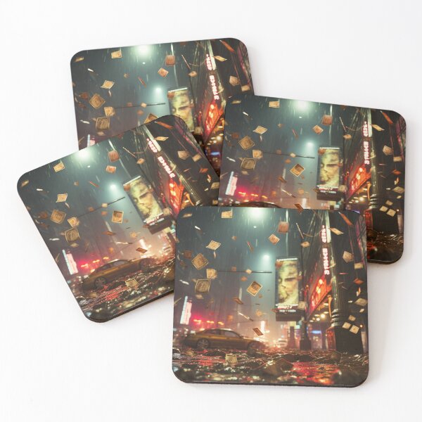 Item preview, digital art rain night sky car money advertise designed and sold by UILOVE.