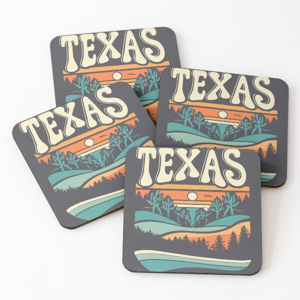 Item preview, Texas - Vintage Sunset - Colorful Illustration designed and sold by Amazing States of America.