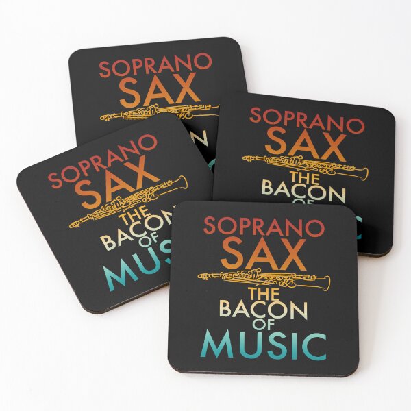 Item preview, Soprano Sax The Bacon Of Music, Saxophone Line Art Drawing designed and sold by CJansuebsri.