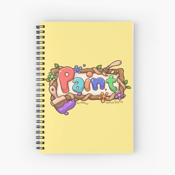 Paint - Letter Banner Spiral Notebook