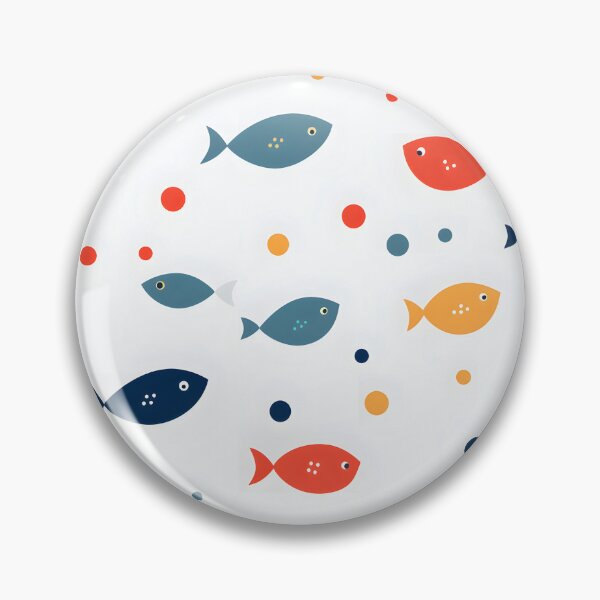 Item preview, Aquatic Charm: Playful Fish in Vivid Hues designed and sold by unimuse.
