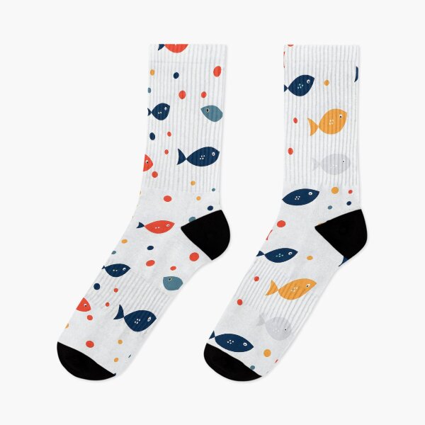 Item preview, Aquatic Charm: Playful Fish in Vivid Hues designed and sold by unimuse.