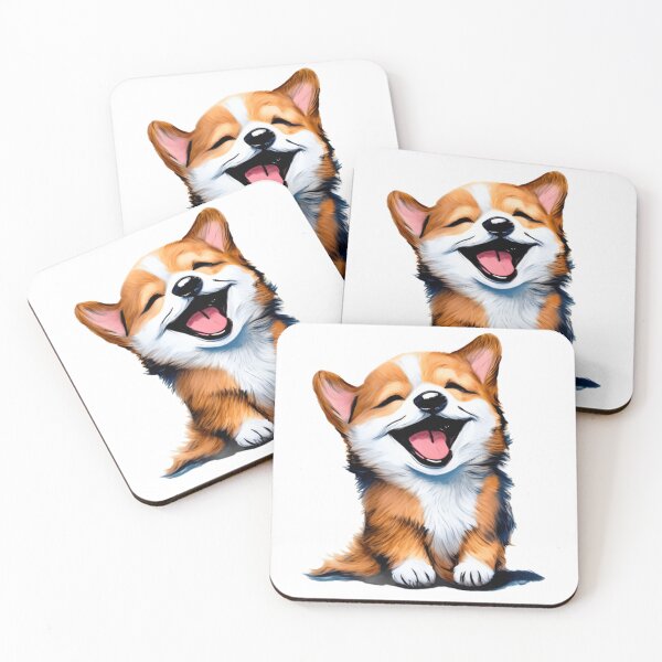 Item preview, CUTE DOG laughing designed and sold by 123JUST4U.