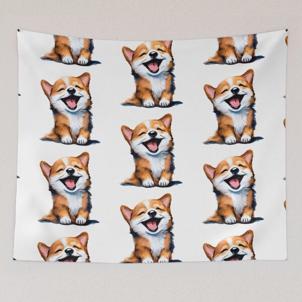Item preview, CUTE DOG laughing designed and sold by 123JUST4U.