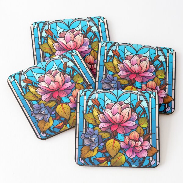 Item preview, Stained Glass Flowers designed and sold by PaperieJennifer.