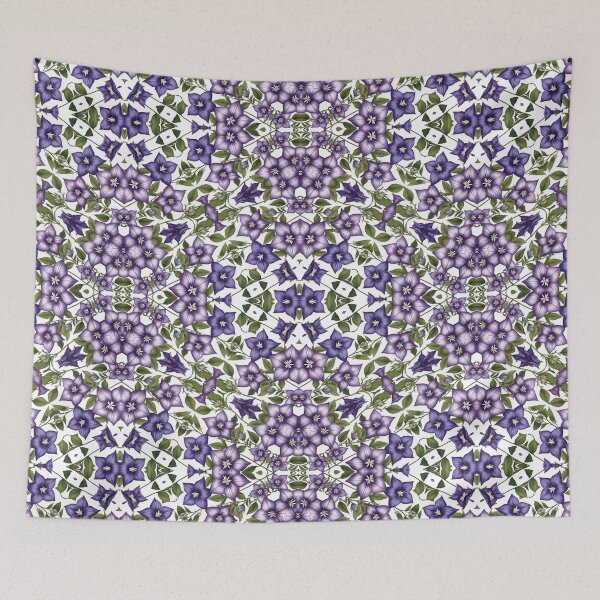 Item preview, Balloon Flower Seamless Pattern designed and sold by Petalandfur.