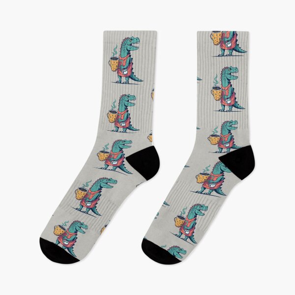 Item preview, Happy Dinosaur Holding a Cup of Coffee designed and sold by Verycutethings.