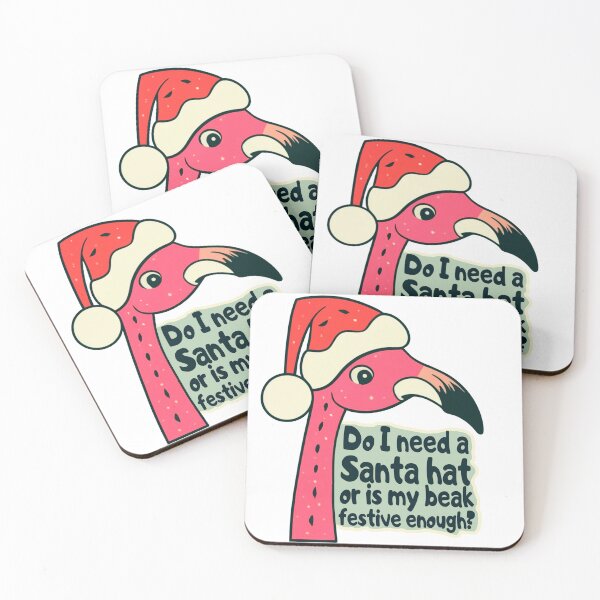 Item preview, flamingo christmas enthusiasts designed and sold by The  Knick Knack Nook.