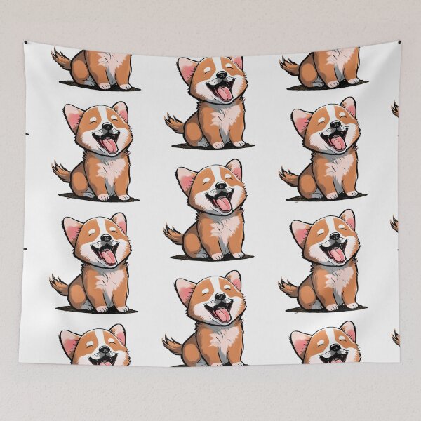 Item preview, CUTE DOG laughing designed and sold by 123JUST4U.