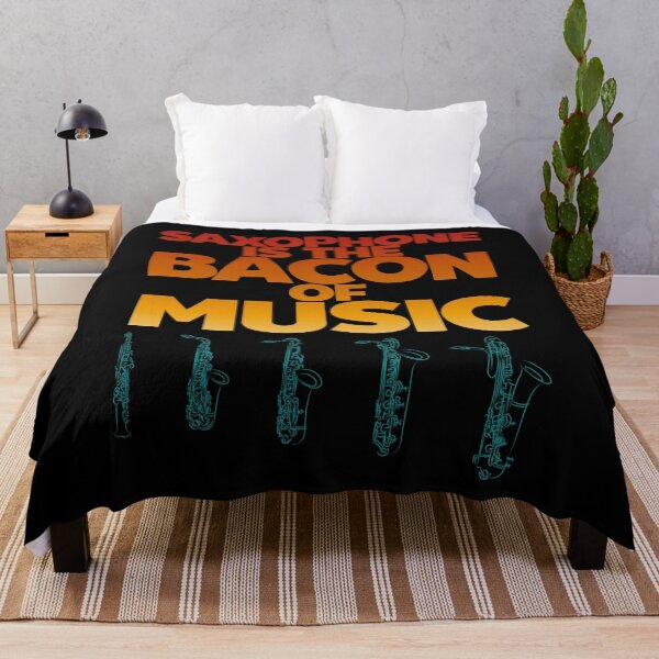 Item preview, Saxophone Is The Bacon Of Music, Saxophone Line Art Drawing designed and sold by CJansuebsri.