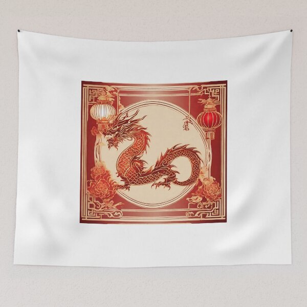 Item preview, Fantasy Dragon zodiac ushering New Year (silvergoldvisionary) designed and sold by SGVisionary.