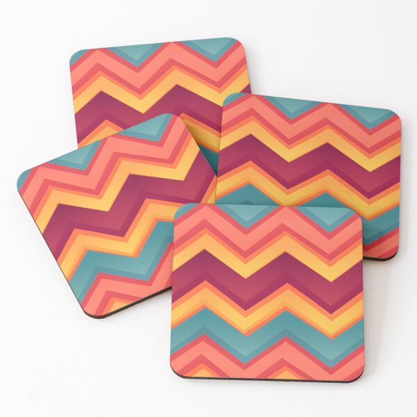 Item preview, Pastel Peaks: A Zigzag Mountain Pattern designed and sold by unimuse.