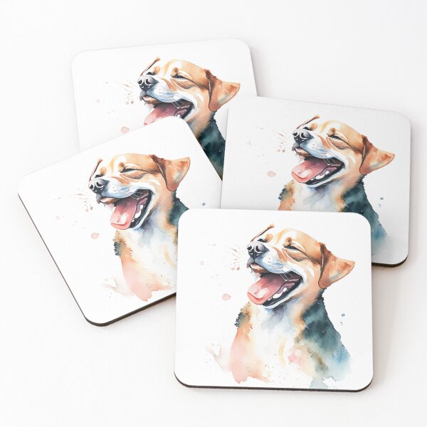 Item preview, CUTE DOG laughing designed and sold by 123JUST4U.