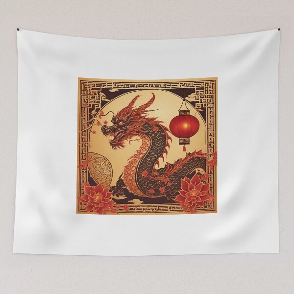 Item preview, Fantasy Dragon zodiac ushering New Year (silvergoldvisionary) designed and sold by SGVisionary.