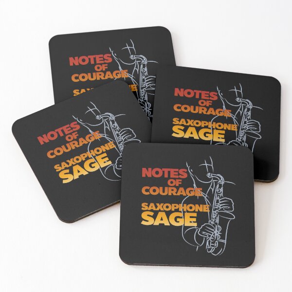 Item preview, Notes of Courage, Saxophone Sage, Saxophone Line Art Drawing designed and sold by CJansuebsri.