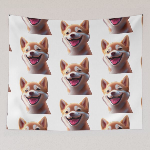 Item preview, CUTE DOG laughing designed and sold by 123JUST4U.