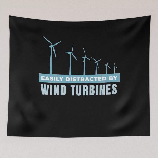 Item preview, Easily Distracted by Wind Turbines designed and sold by MooonTees.