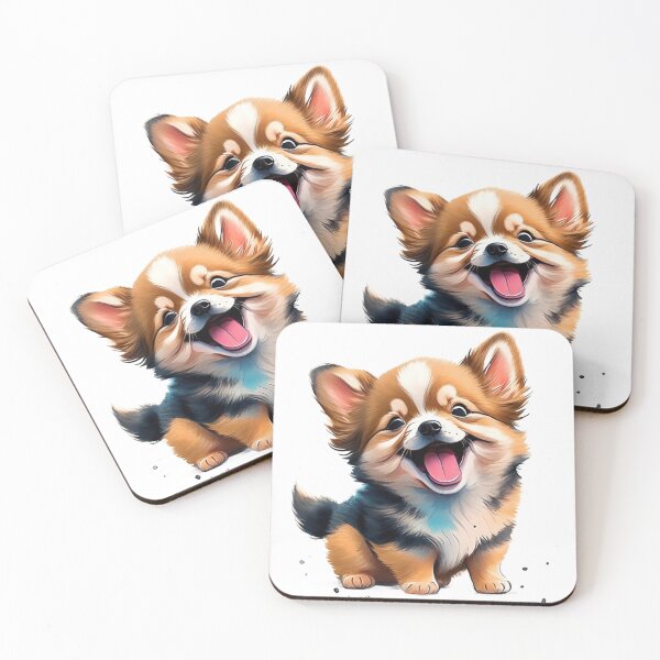 Item preview, CUTE DOG laughing designed and sold by 123JUST4U.