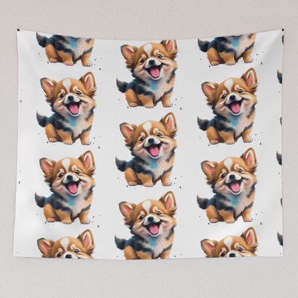 Item preview, CUTE DOG laughing designed and sold by 123JUST4U.