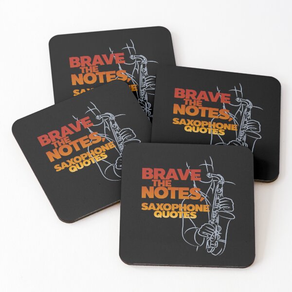 Item preview, Brave the Notes, Saxophone Quotes, Saxophone Line Art Drawing designed and sold by CJansuebsri.