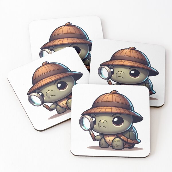 Item preview, "The Case of the Curious Turtle: Detective in a Shell" designed and sold by APARTAI EU.