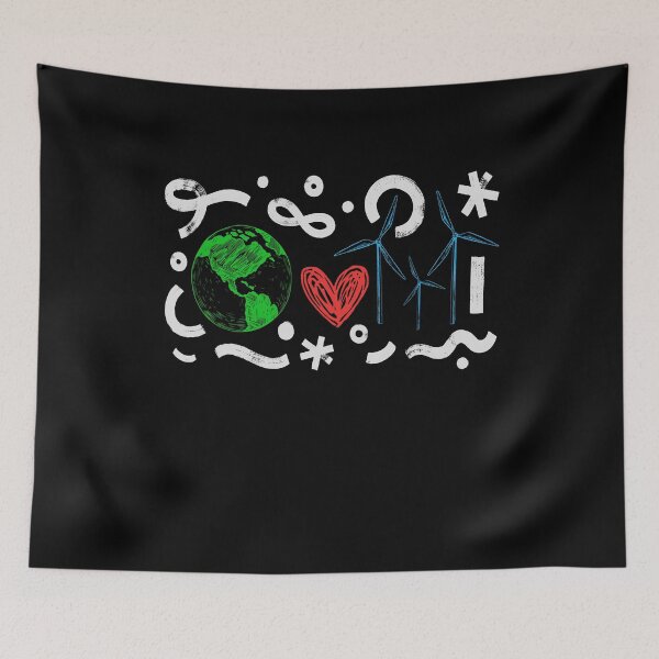 Item preview, Windpower Heart Earth Wind Wind Energy designed and sold by MooonTees.