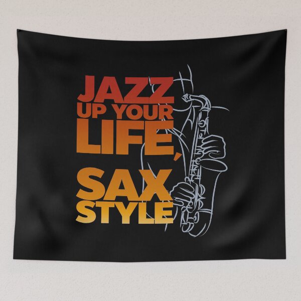 Item preview, Jazz up Your Life, Sax Style, Saxophone Line Art Drawing designed and sold by CJansuebsri.