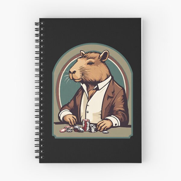 Item preview, Capybara poker player  designed and sold by Eolithic.