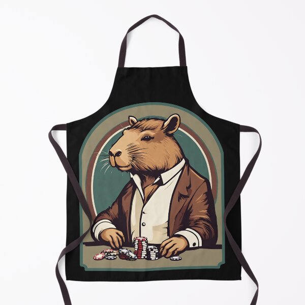 Item preview, Capybara poker player designed and sold by Eolithic.