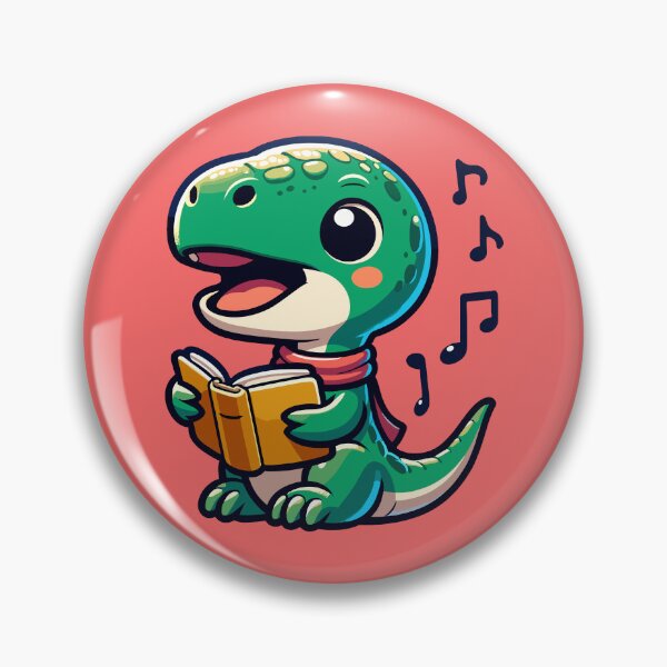 Item preview, Cute Caroling Dino  designed and sold by Monkey-Bar.