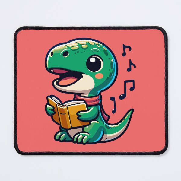 Item preview, Cute Caroling Dino  designed and sold by Monkey-Bar.