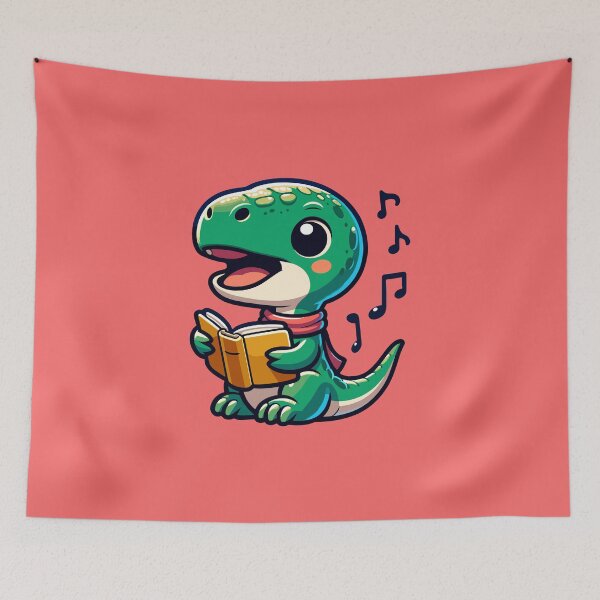 Item preview, Cute Caroling Dino  designed and sold by Monkey-Bar.