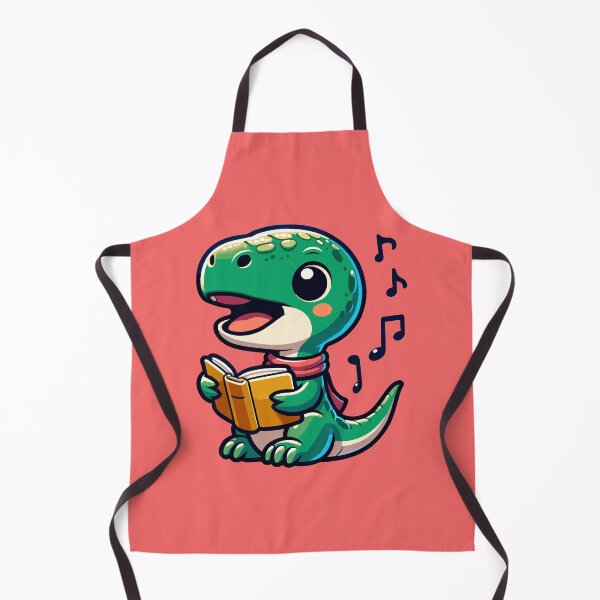 Item preview, Cute Caroling Dino designed and sold by Monkey-Bar.