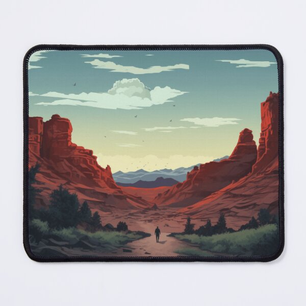 Item preview, Awaiting Light: Digital Landscape, Canyon Art, Surreal Sky designed and sold by -DEEWOLF-.