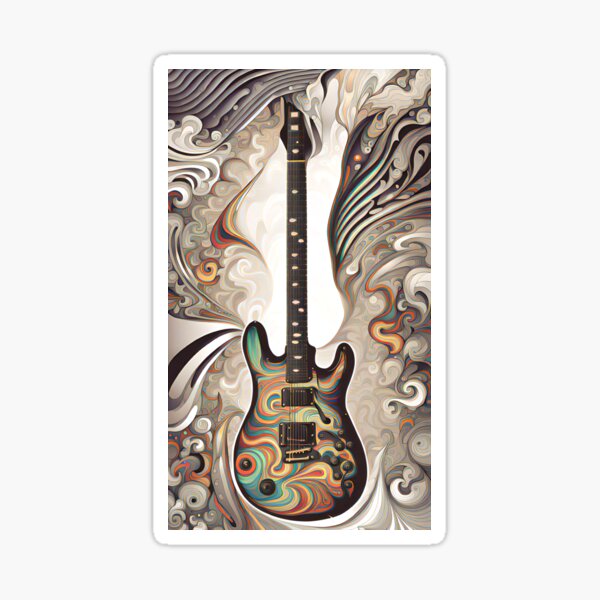 Artikel-Vorschau von Zentangle Rockgitarre, designt und verkauft von Bright-Moonrise.