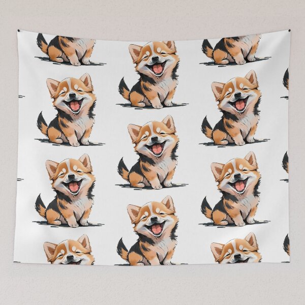 Item preview, CUTE DOG laughing designed and sold by 123JUST4U.