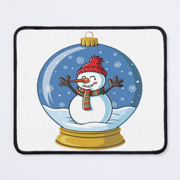 Item preview, Frosty Delight: Snowman in a Glass Globe - Embrace Holiday Charm! designed and sold by Sensepiphoria.