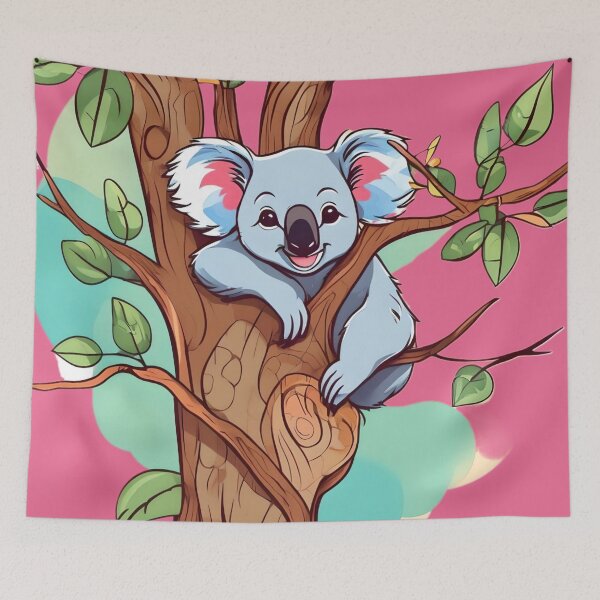 Item preview, Happy koala on the eucalyptus tree designed and sold by Ciervo Primavera.