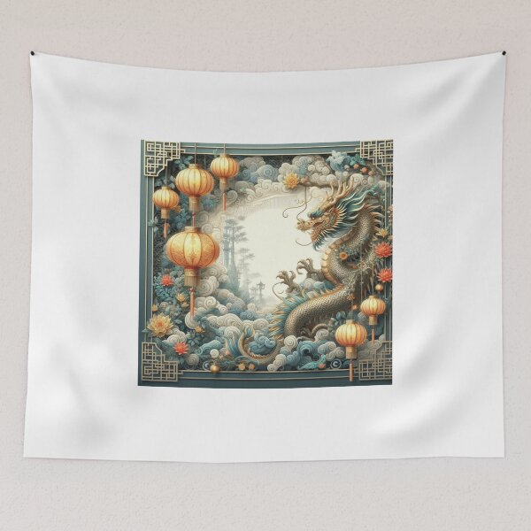 Item preview, Fantasy Dragon zodiac ushering New Year (silvergoldvisionary) designed and sold by SGVisionary.