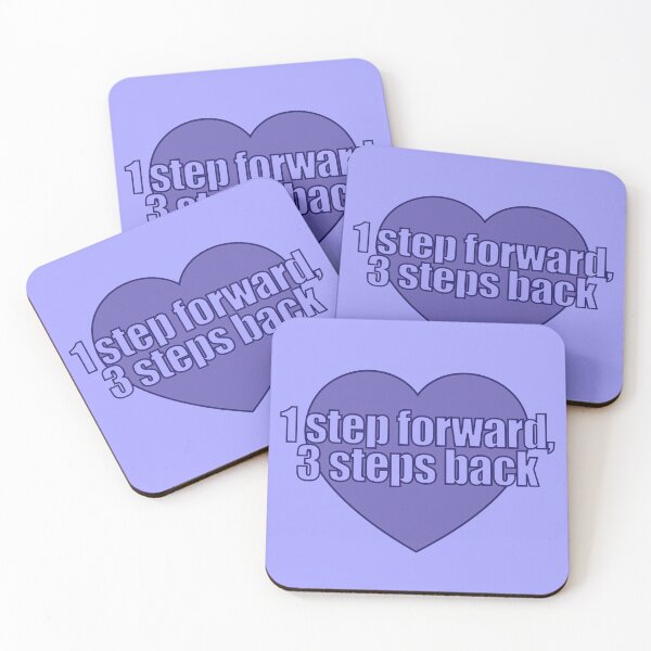 Item preview, 1 step forward, 3 steps back Heart designed and sold by Chesley Design.