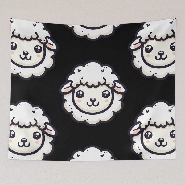 Item preview, Sheep Portrait designed and sold by ArtfulWeave.