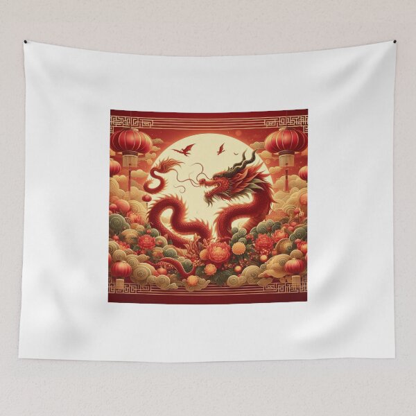 Item preview, Fantasy Dragon zodiac ushering New Year (silvergoldvisionary) designed and sold by SGVisionary.