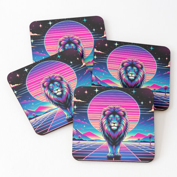 Item preview, Synthwave Lion designed and sold by Zestpond.